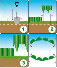 Piire Bradas Palgarden 2,5 m, must hind ja info | Aiad ja tarvikud | kaup24.ee