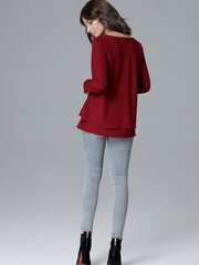 Naiste pluus Lenitif, punane цена и информация | Женские блузки, рубашки | kaup24.ee