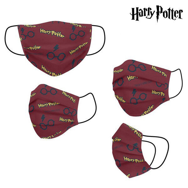 Hügieeniline taaskasutatav kangasmask / riidemask Harry Potter, täiskasvanu, punane hind ja info | Esmaabi | kaup24.ee