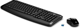 Hewlett-Packard беспроводная клавиатура, черная цена и информация | Клавиатура с игровой мышью 3GO COMBODRILEW2 USB ES | kaup24.ee