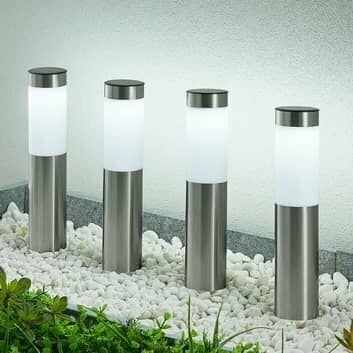 Päikesepatareiga aiavalgusti LED Inox цена и информация | Aia- ja õuevalgustid | kaup24.ee