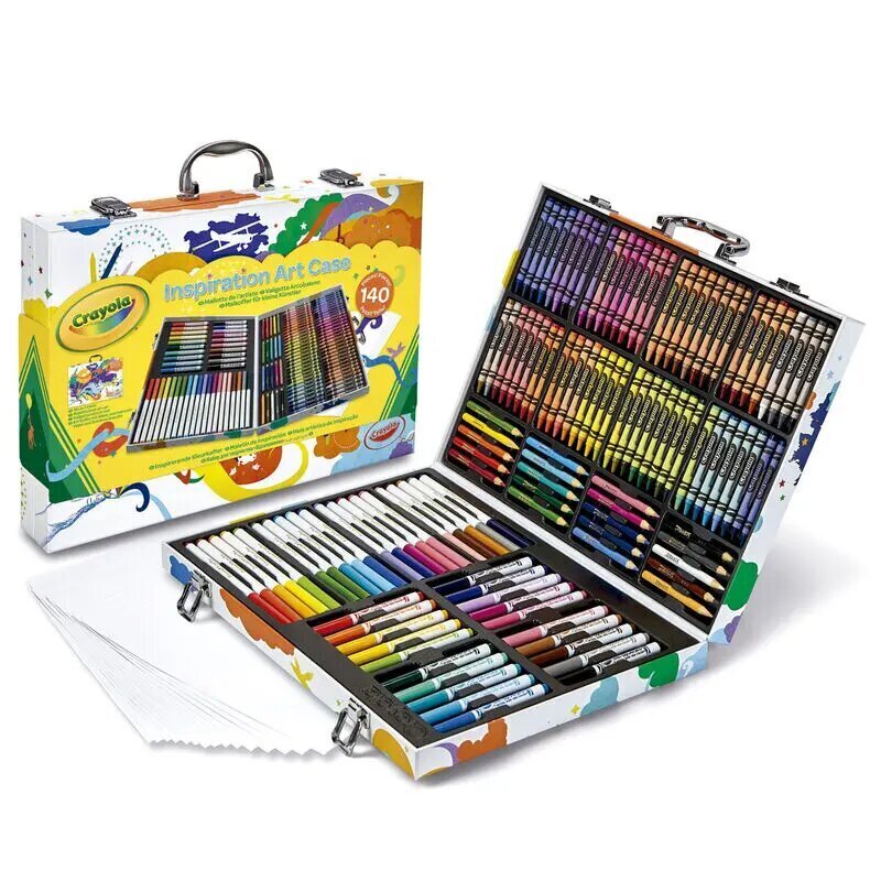 Crayola kunstikohver Vikerkaareinspiratsioon 140 tk цена и информация | Kunstitarbed, voolimise tarvikud | kaup24.ee