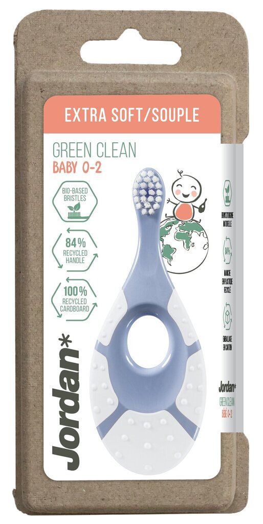 Jordan Green Clean beebi hambahari Step 0-2 aastat, väga pehme hind ja info | Suuhügieen | kaup24.ee