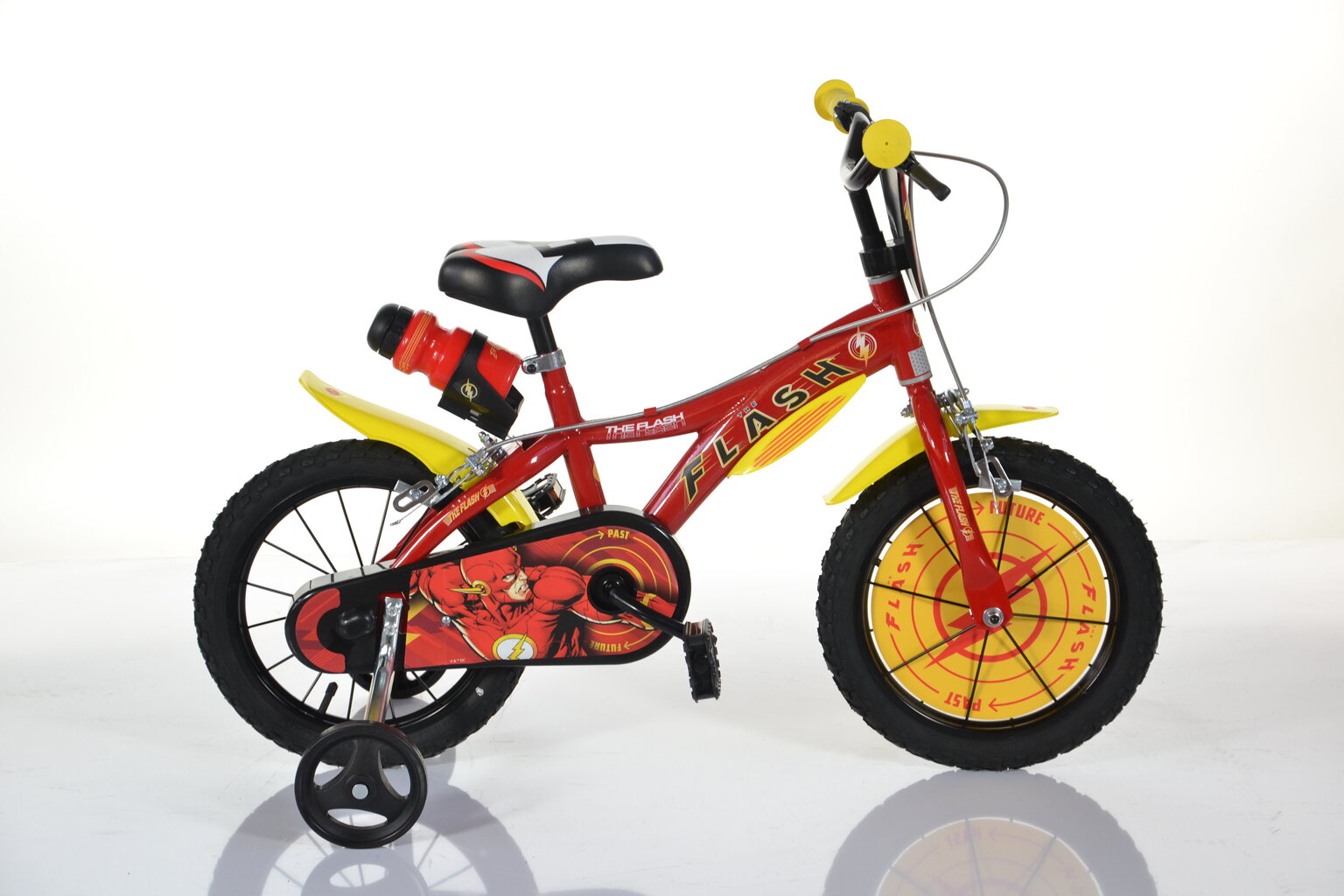 Jalgratas lastele Dino bikes Flash 16", punane/kollane hind ja info | Jalgrattad | kaup24.ee