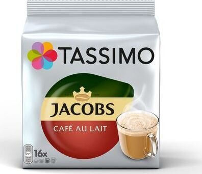 Kapslid Jacobs CAFFÉ AU LAIT Tassimo, 16 kapslit цена и информация | Kohv, kakao | kaup24.ee