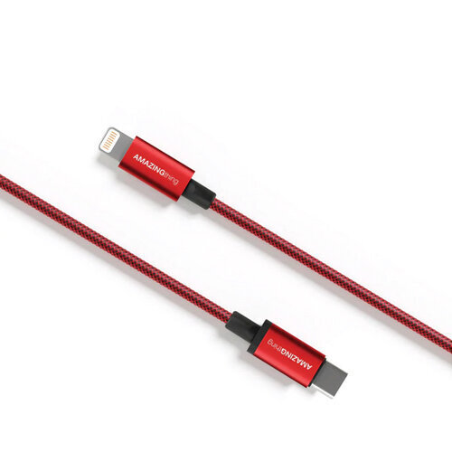 Premium MFI sertifitseeritud kaabel Type C – Lightning (punane 1 m) hind ja info | Kaablid ja juhtmed | kaup24.ee