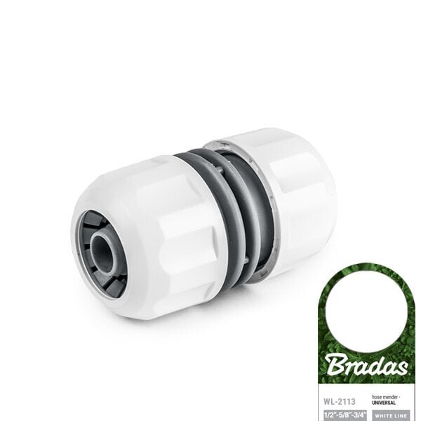 Universaalne kastmisvooliku ühendusadapter Bradas WHITE LINE UNIVERSAL 1/2", 5/8", 3/4" hind ja info | Kastekannud, voolikud, niisutus | kaup24.ee