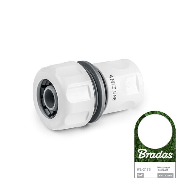 Kiire voolikuühendus 3/4" Bradas WHITE LINE STANDARD hind ja info | Kastekannud, voolikud, niisutus | kaup24.ee