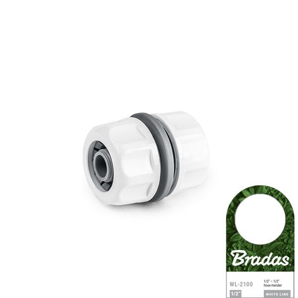 Kastmisvooliku 1/2" ühendusadapter Bradas WHITE LINE цена и информация | Kastekannud, voolikud, niisutus | kaup24.ee