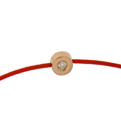 Красная нить браслет с сертифицированным бриллиантом 0,05 карата цена и информация | Женские браслеты | kaup24.ee