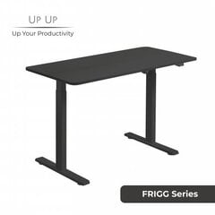 Reguleeritava kõrgusega laud Up Up Frigg must hind ja info | Arvutilauad, kirjutuslauad | kaup24.ee