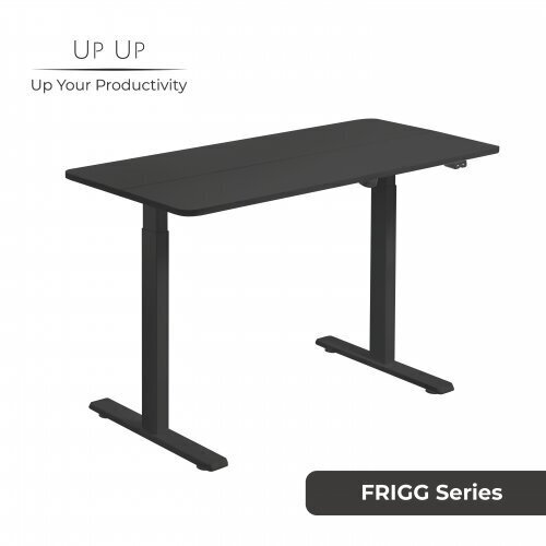 Reguleeritava kõrgusega laud Up Up Frigg must цена и информация | Arvutilauad, kirjutuslauad | kaup24.ee