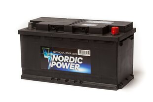 Aku Nordic Power 100 Ah 830A 12V hind ja info | Akud | kaup24.ee