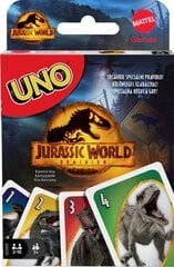 UNO kaardid Jurassic World, GXD72 цена и информация | Настольные игры, головоломки | kaup24.ee