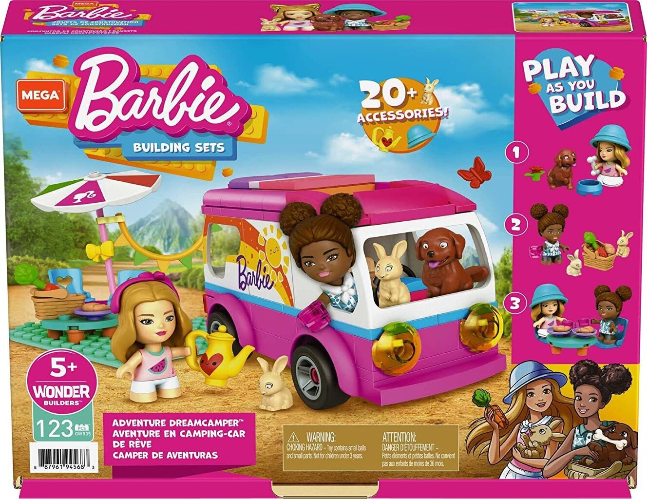 Konstruktor Nukk Barbie ratsanik Mega Construx, HDJ84 hind ja info | Klotsid ja konstruktorid | kaup24.ee