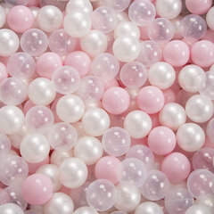 Детская площадка с квадратным бассейном для шариков KiddyMoon Foam (200 шариков), Версия 4, розовый: розовая пудра/перламутровый/прозрачный цвет цена и информация | Игрушки для малышей | kaup24.ee