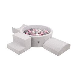 Детская площадка KiddyMoon Foam с круглым бассейном для шариков (200 шариков), версия 6 цена и информация | Игрушки для малышей | kaup24.ee