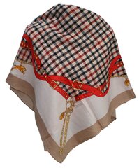Шелковый платок женский, бежевый цена и информация | Женские шарфы, платки | kaup24.ee