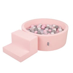 Детская площадка KiddyMoon Foam с круглым бассейном для шариков (200 шариков), лестница цена и информация | Игрушки для малышей | kaup24.ee