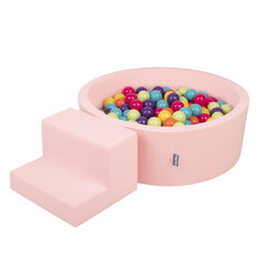 Детская площадка KiddyMoon Foam с круглым бассейном для шариков (100 шариков), лестница цена и информация | Игрушки для малышей | kaup24.ee