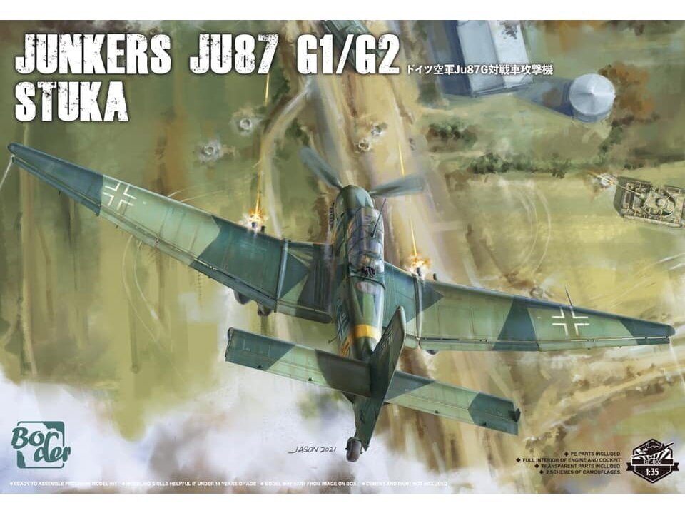 Border Model - Junkers Ju87G Stuka, 1/35, BF-002 цена и информация | Klotsid ja konstruktorid | kaup24.ee