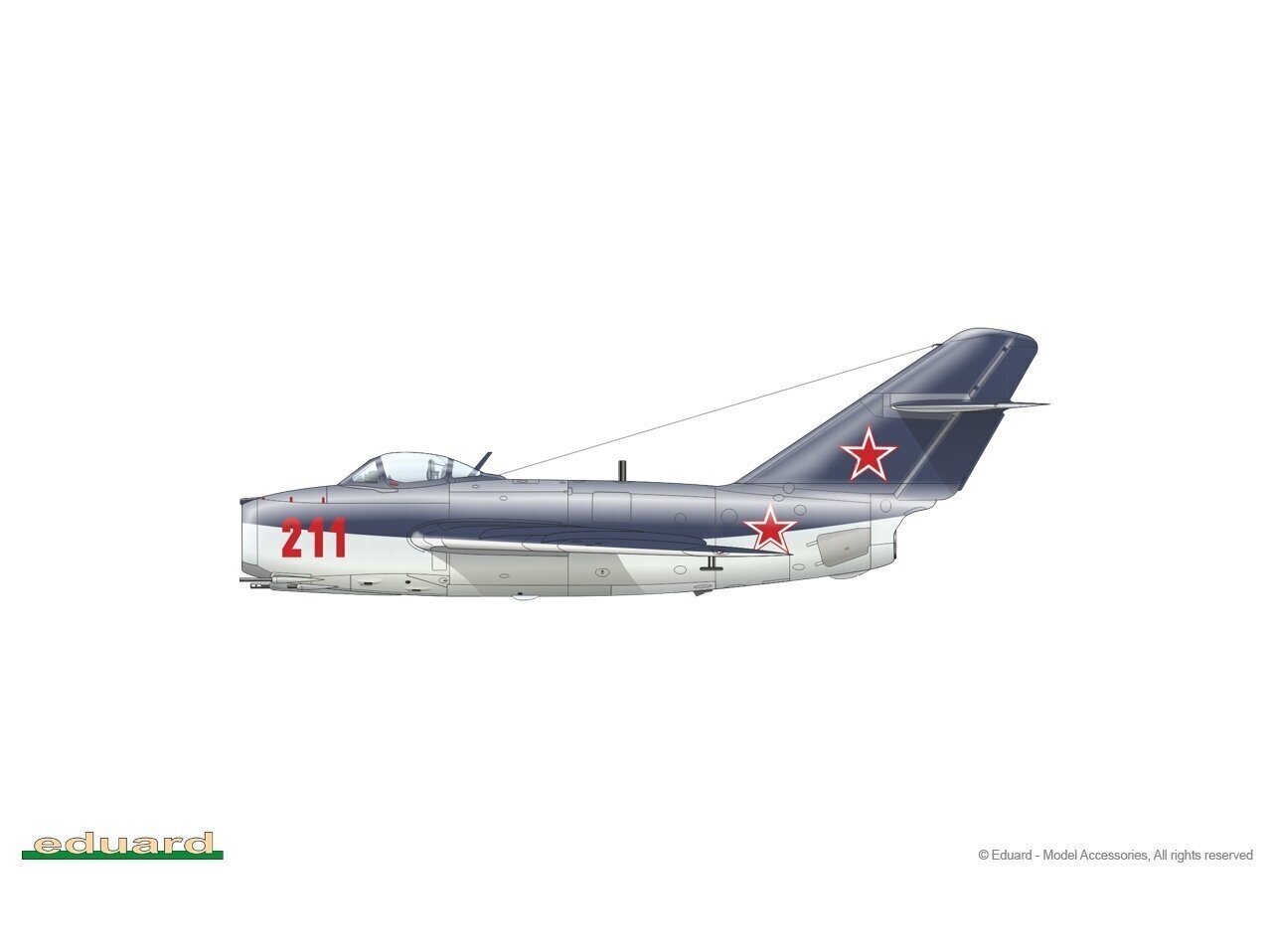 Eduard - MiG-15bis WEEKEND edition, 1/72, 7461 hind ja info | Klotsid ja konstruktorid | kaup24.ee