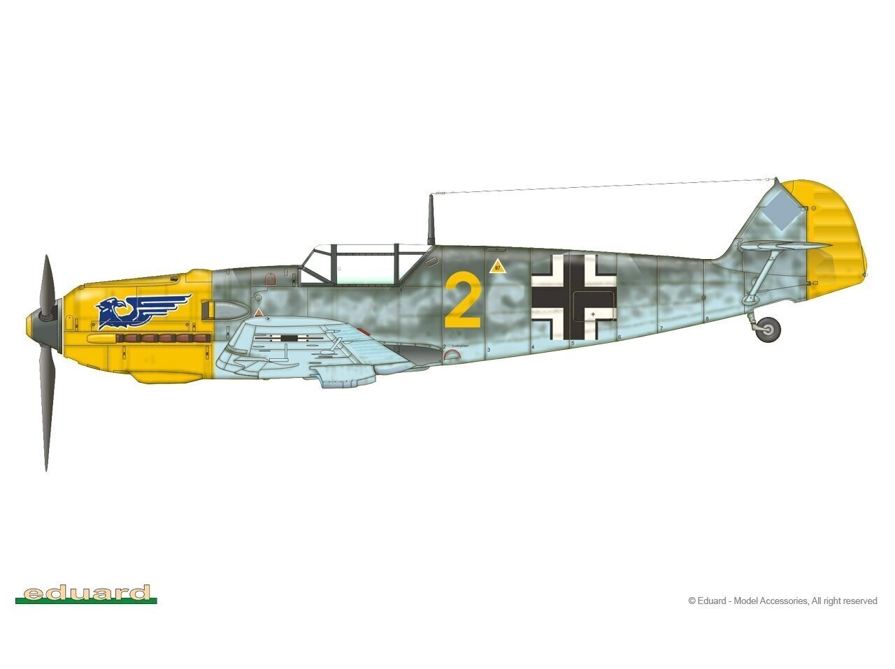Eduard - Messerschmitt Bf 109E-1 ProfiPACK Edition, 1/48, 8261 hind ja info | Klotsid ja konstruktorid | kaup24.ee
