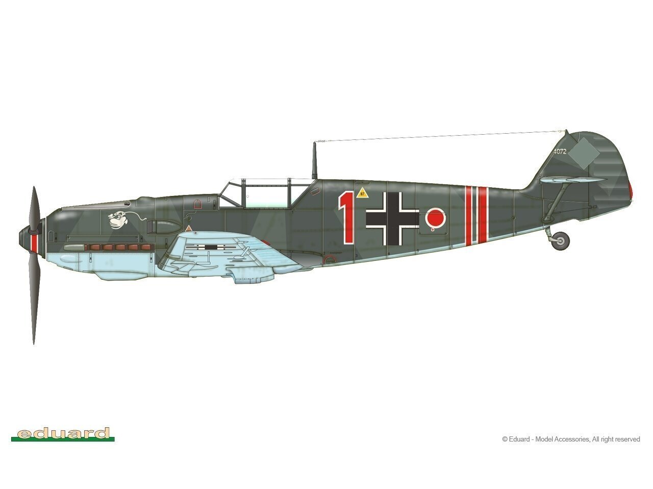 Eduard - Messerschmitt Bf 109E-1 ProfiPACK Edition, 1/48, 8261 hind ja info | Klotsid ja konstruktorid | kaup24.ee