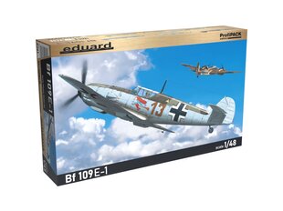 Сборная пластиковая модель Eduard - Messerschmitt Bf 109E-1 ProfiPACK Edition, 1/48, 8261 цена и информация | Конструкторы и кубики | kaup24.ee