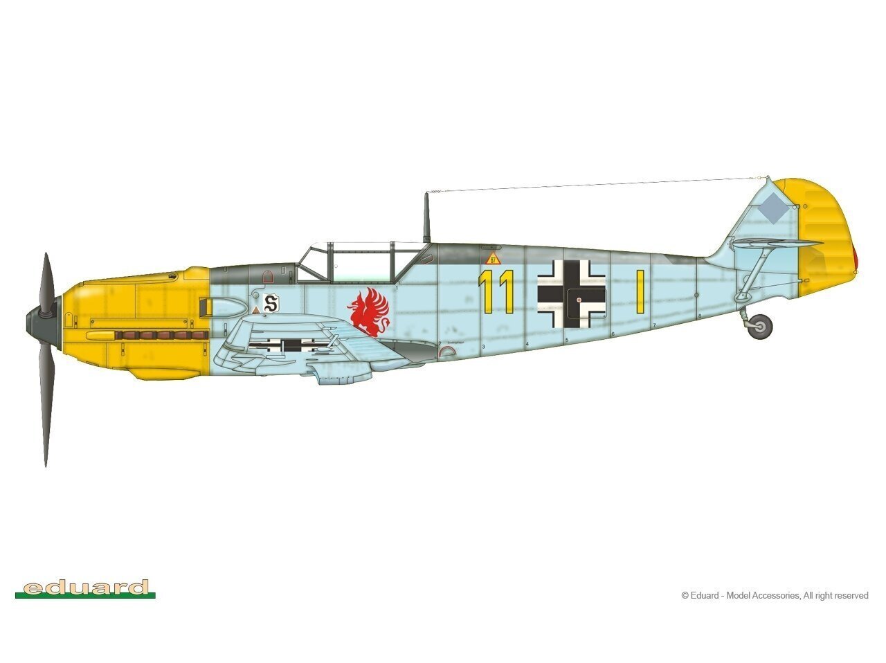 Eduard - Messerschmitt Bf 109E-1 ProfiPACK Edition, 1/48, 8261 hind ja info | Klotsid ja konstruktorid | kaup24.ee