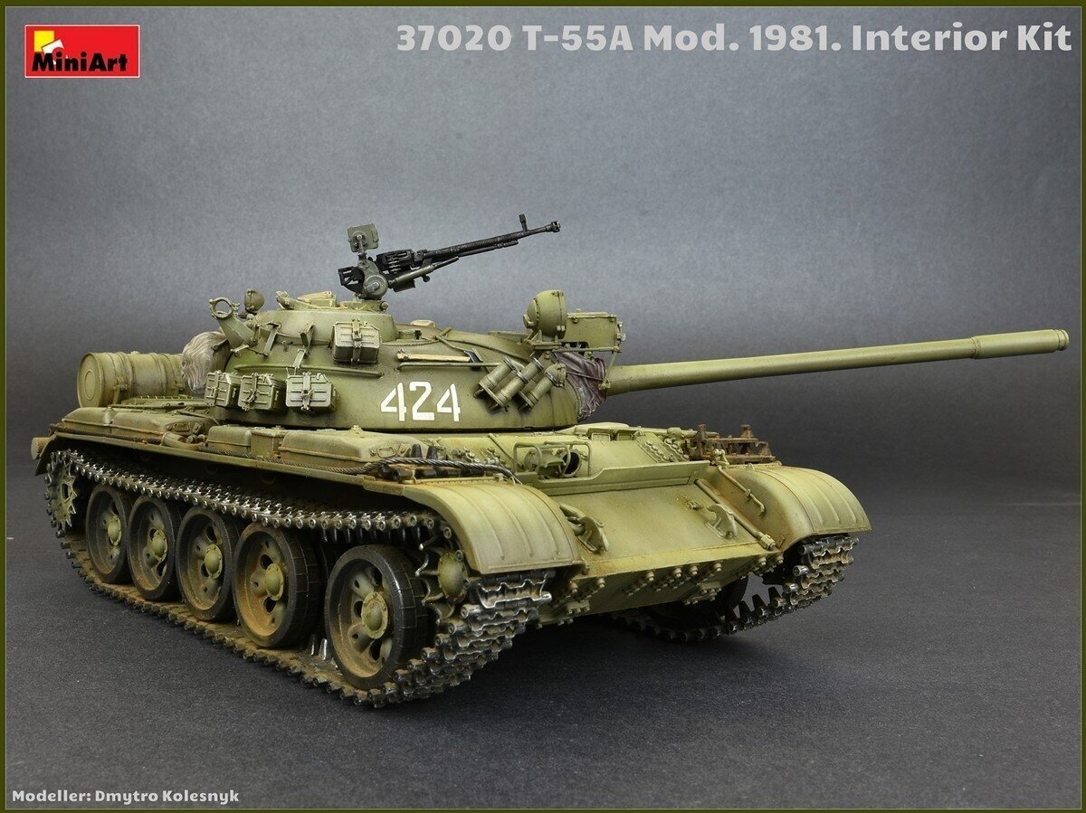 Miniart - Soviet Medium Tank T-55A Mod. 1981 Interior Kit, 1/35, 37020 цена и информация | Klotsid ja konstruktorid | kaup24.ee