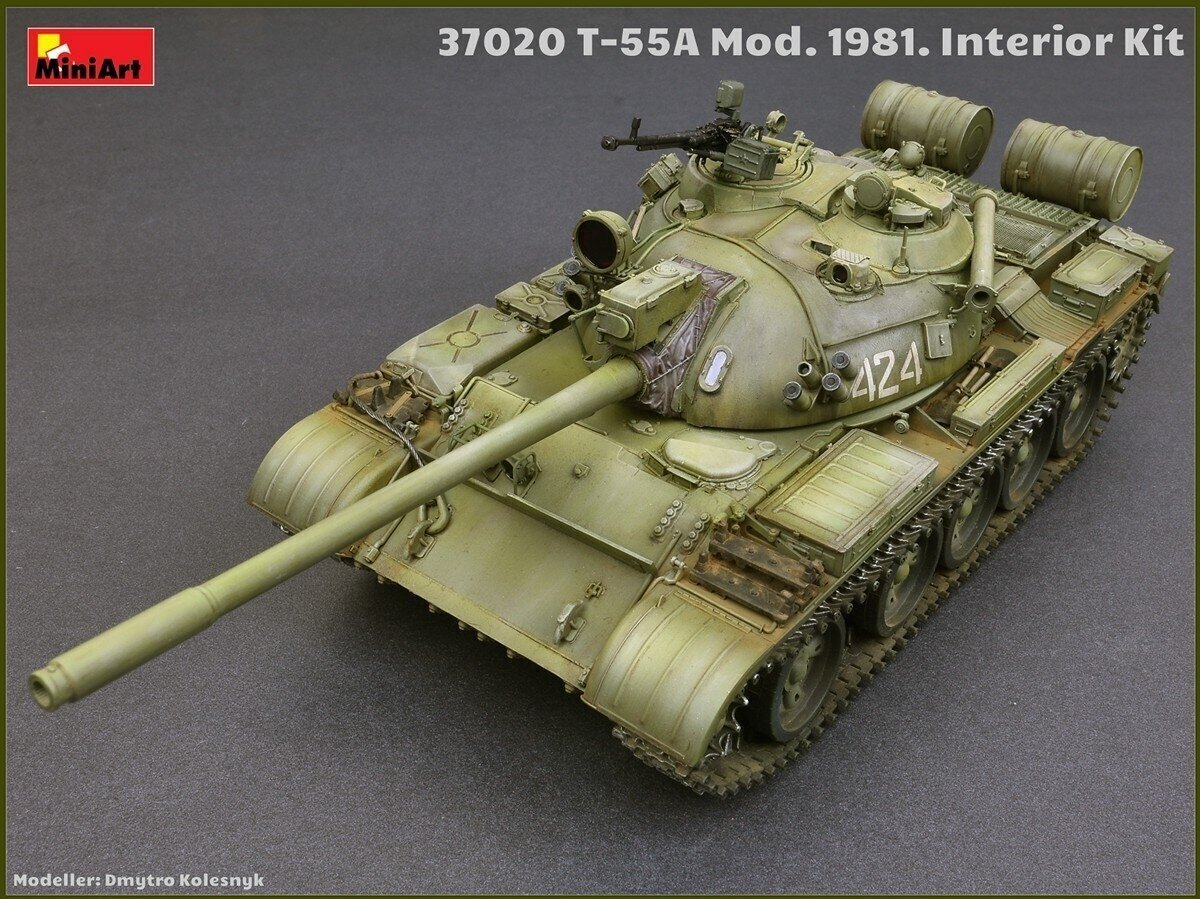 Miniart - Soviet Medium Tank T-55A Mod. 1981 Interior Kit, 1/35, 37020 цена и информация | Klotsid ja konstruktorid | kaup24.ee