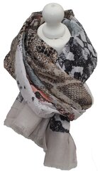 Большой широкий тонкий пляжный шарф, женский, серо-коричневый цена и информация | Воротник из шерсти мерино/ шарф серый InAvati AC010195-1 | kaup24.ee