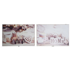 Võtmekapp DKD Home Decor Puit MDF (46.5 x 6 x 31.5 cm) (2 pcs) hind ja info | Seifid | kaup24.ee