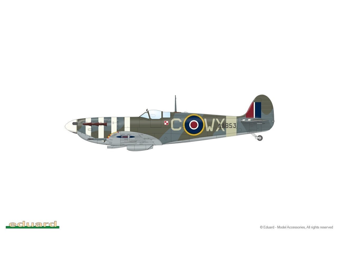 Eduard - Spitfire Mk.Vb late ProfiPACK Edition, 1/48, 82156 hind ja info | Klotsid ja konstruktorid | kaup24.ee