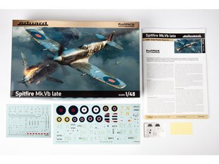 Сборная пластиковая модель Eduard - Spitfire Mk.Vb late ProfiPACK Edition, 1/48, 82156 цена и информация | Конструкторы и кубики | kaup24.ee