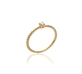Кольцо с золотым покрытием 750°,  ⌀ 16, произведено во Франции цена и информация | Кольцо | kaup24.ee