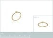 750° kullaga kaetud sõrmus, ⌀ 16, toodetud Prantsusmaal hind ja info | Sõrmused | kaup24.ee