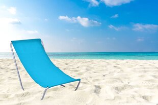 Лежак пляжный складной туристический Olek - синий цена и информация | Лежаки | kaup24.ee