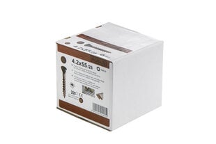 Puidukruvid terrassidele, C3 korrosioonivastase kattega, pruun, Torx T20, 4,8 x 70 / 40, 100 tk цена и информация | Для укрепления | kaup24.ee