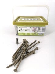 Puidukruvid välitöödeks, torx, C3, 4,5 x 80/42, 100 tk hind ja info | Kinnitusvahendid | kaup24.ee