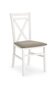 2 tooli komplekt Halmar Dariusz, valge/hall hind ja info | Söögilaua toolid, köögitoolid | kaup24.ee
