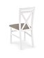 2 tooli komplekt Halmar Dariusz, valge/hall цена и информация | Söögilaua toolid, köögitoolid | kaup24.ee