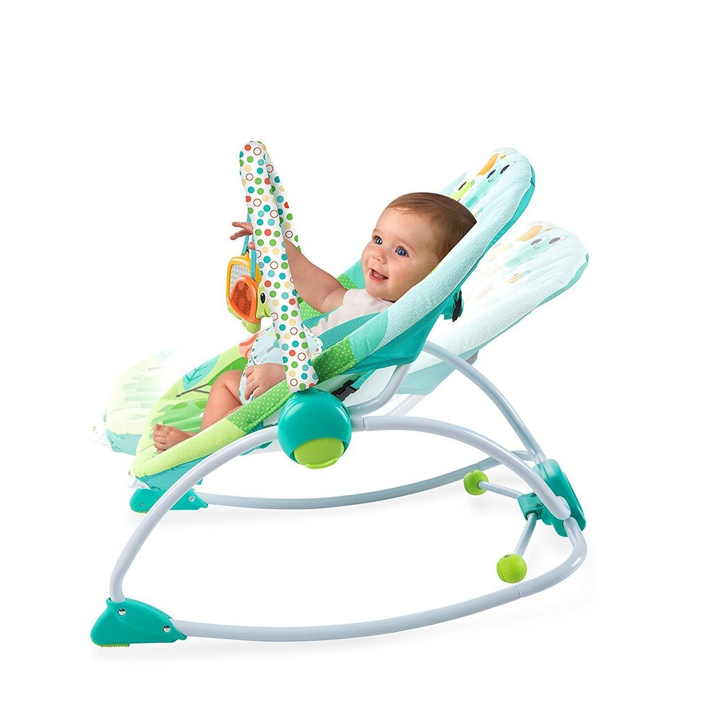 Lamamistool vibratsiooniga Bright Starts Playful Parade hind ja info | Beebi lamamistoolid | kaup24.ee