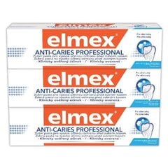 Hambapasta Elmex Anti Caries Professional Trio, 3 x 75 ml hind ja info | Suuhügieen | kaup24.ee