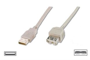 Assmann AK-300202-050-E, USB-A M/F, 5 м цена и информация | Кабели и провода | kaup24.ee