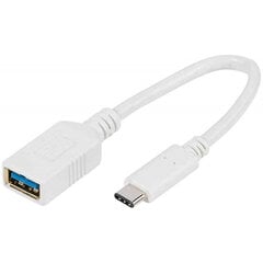 Adapter Vivanco USB C - USB A, 3.0, 10 cm (45284) hind ja info | USB jagajad, adapterid | kaup24.ee