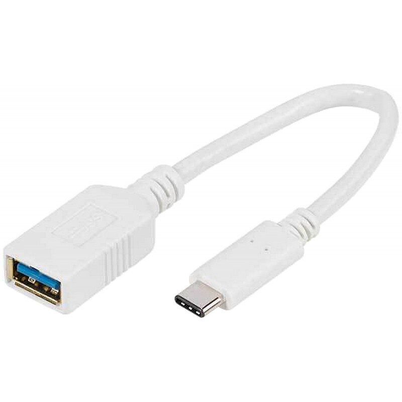 Adapter Vivanco USB C - USB A, 3.0, 10 cm (45284) цена и информация | USB jagajad, adapterid | kaup24.ee