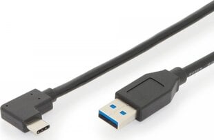 Assmann AK-300147-010-S, USB-C/USB-A, 1 м цена и информация | Кабели и провода | kaup24.ee