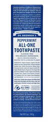 Orgaaniline fluoriidivaba hambapasta Dr. Bronner's Peppermint 140 g, piaprmünt hind ja info | Suuhügieen | kaup24.ee